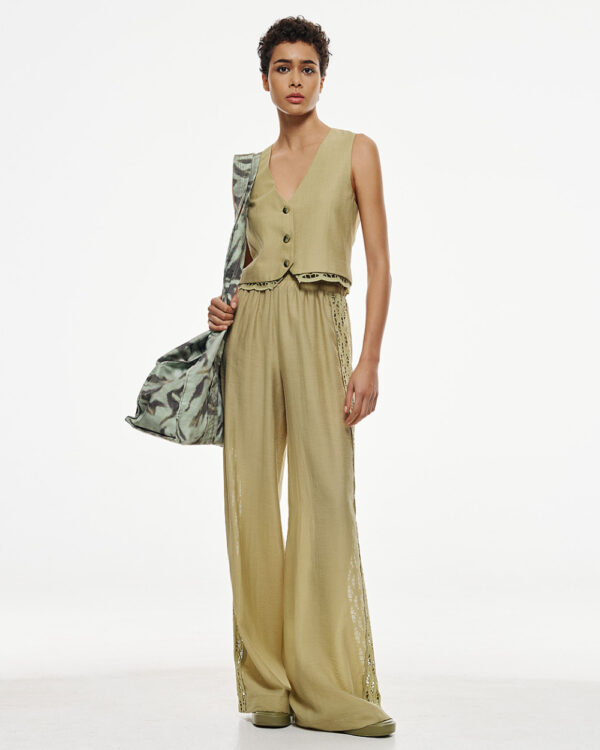 Vest-top with perforated hemline - Access Fashion - Image 4