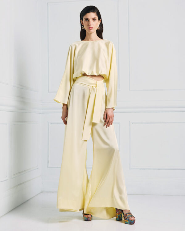Draped blouse with a knot - Access Fashion - Image 5