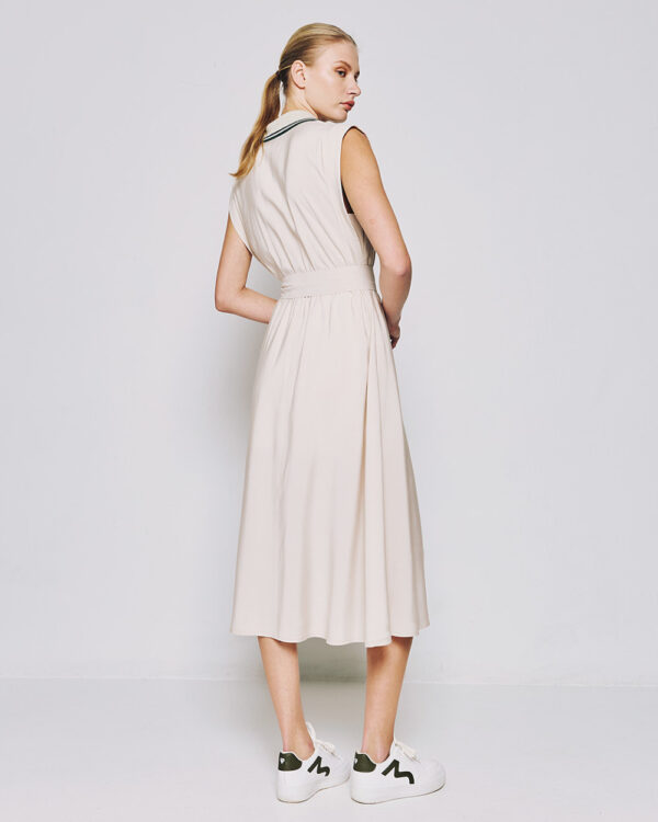 Midi shirt-dress with a collar - Access Fashion - Image 4