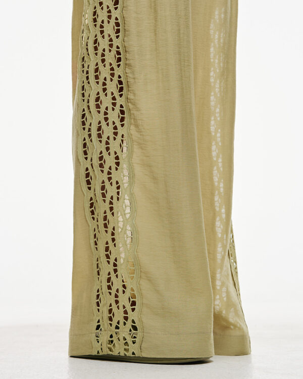 Pants with perforated details - Access Fashion - Image 9