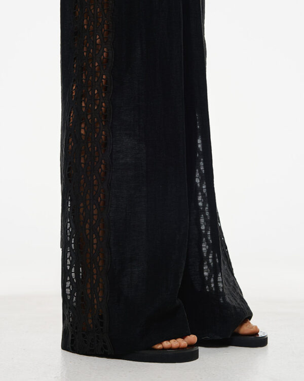 Pants with perforated details - Access Fashion - Image 4