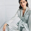 Striped shirt-blazer with rhinestones - Access Fashion