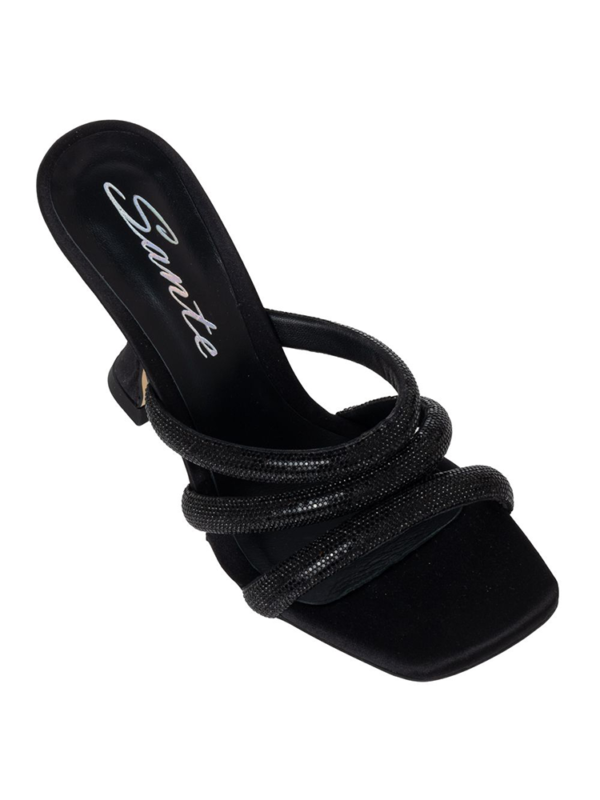 Embellished metallic-look mules - Sante Shoes - Image 2
