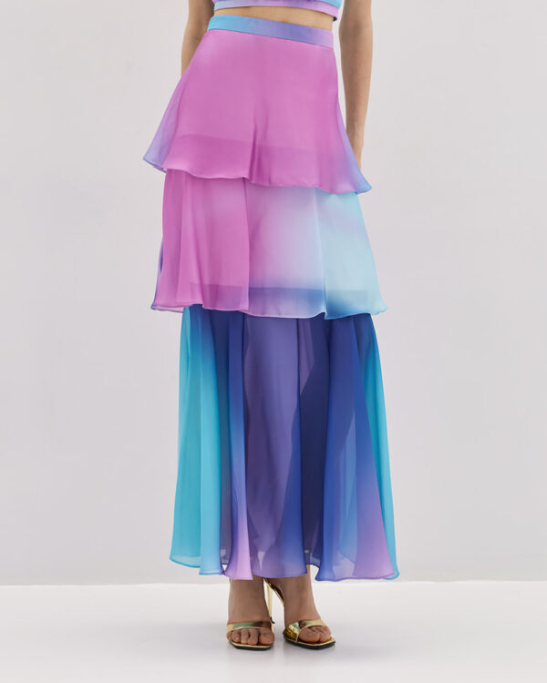 Gradient-printed skirt with ruffles - Access Fashion - Image 10