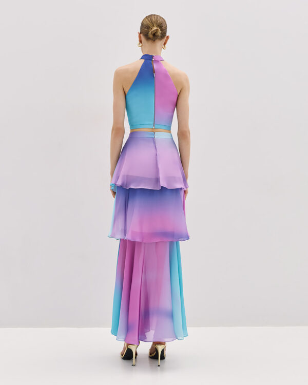 Gradient-printed skirt with ruffles - Access Fashion - Image 11