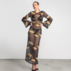 Embroidered fishnet maxi dress - Moutaki