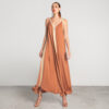 Sleeveless midi dress with lurex details - Moutaki