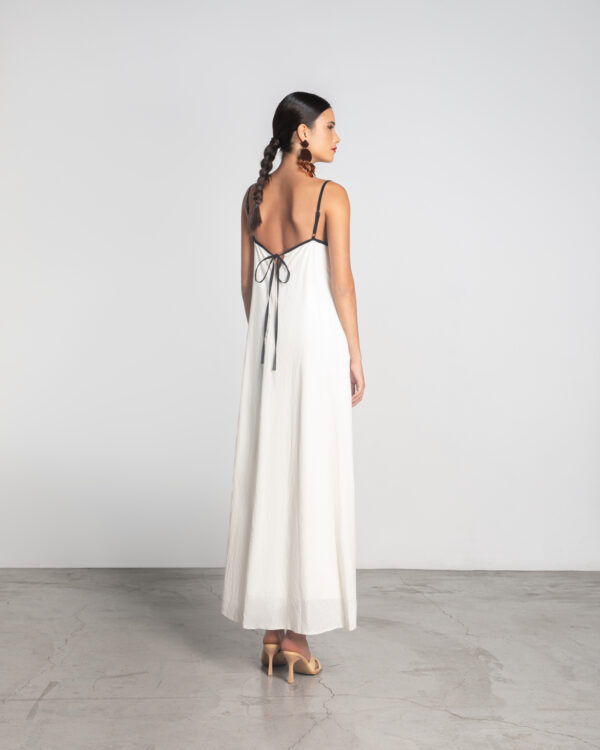 Sleeveless dress with belt - Moutaki - Image 3
