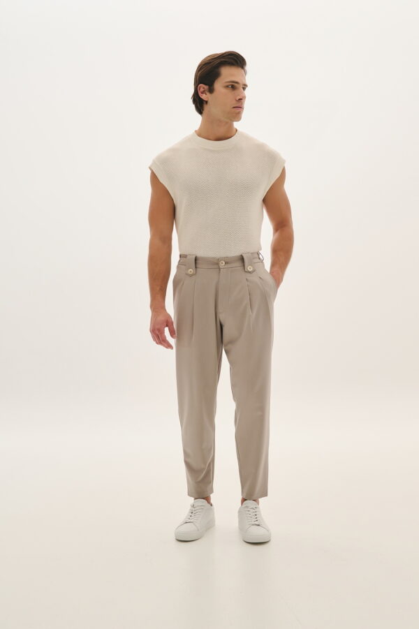 Wide leg pants with pleats - P/coc - Image 6