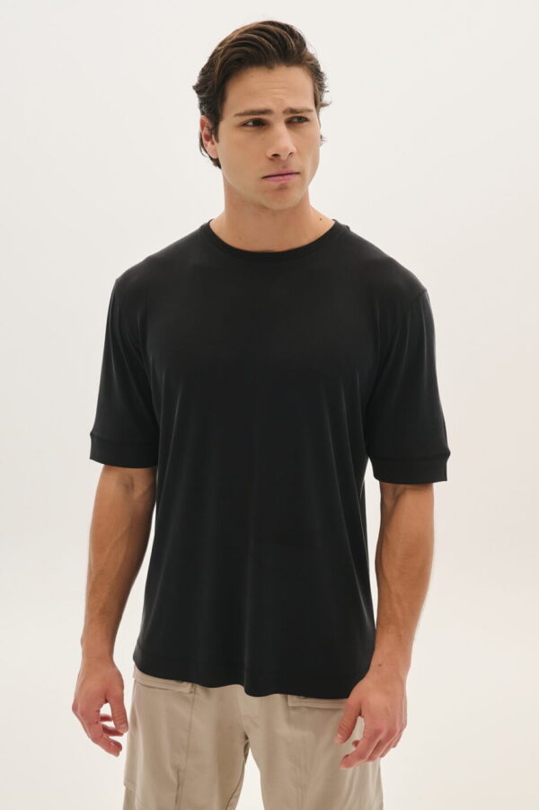 T-shirt with logo label - P/coc - Image 2
