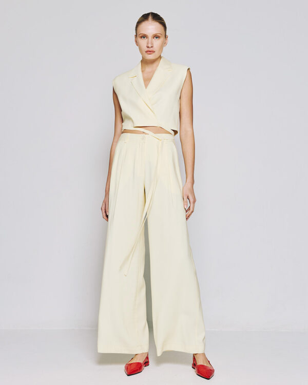 Wrap cropped blazer - Access Fashion - Image 3