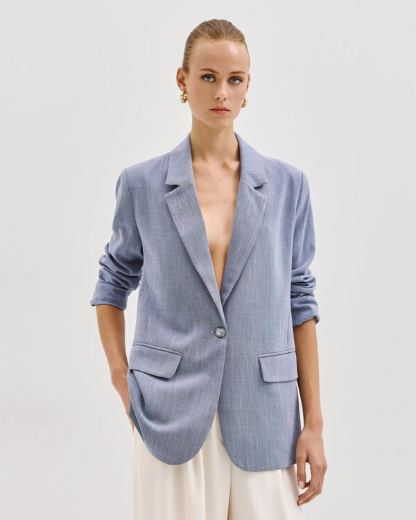 Single-button blazer with pockets - Access Fashion - Image 9