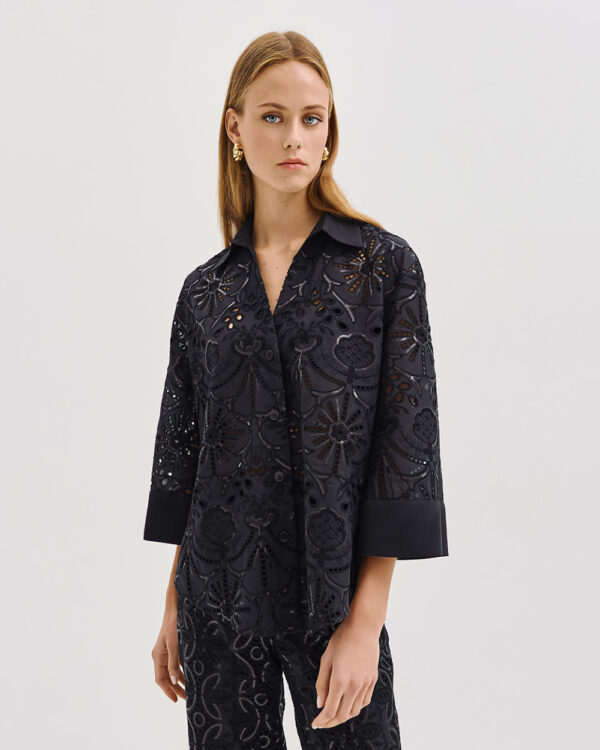 Broderie blouse with sequins – Access Fashion - Image 6