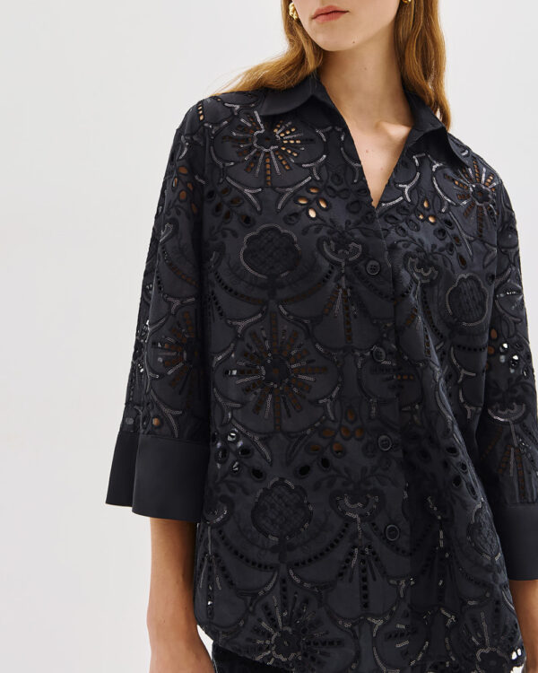 Broderie blouse with sequins – Access Fashion - Image 7