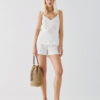 Strappy top with embroidered drawstring design – Access Fashion