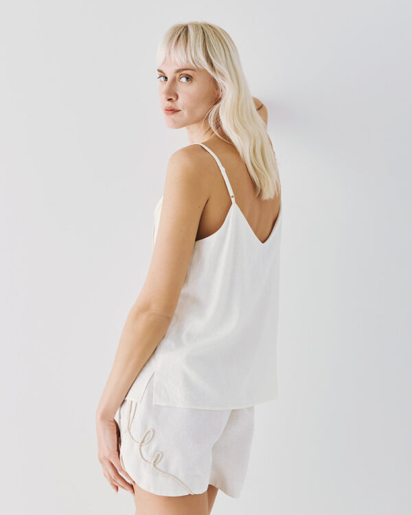 Strappy top with embroidered drawstring design – Access Fashion - Image 4