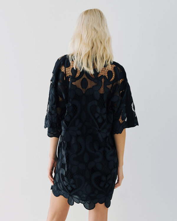 Mini broderie dress with V-neckline – Access Fashion - Image 4
