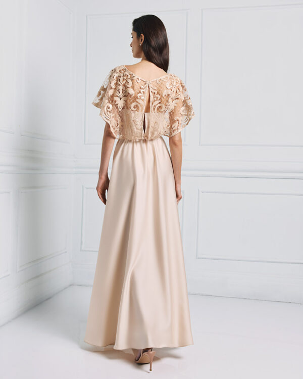 Embellished mesh maxi dress with tie belt – Access Fashion - Image 8