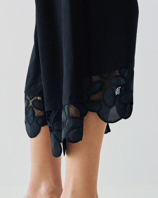 Lace trim cropped pants – Access Fashion - Image 5
