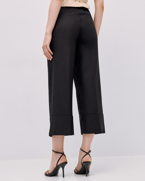 Cropped pants with turn-up hemlines - Access Fashion - Image 3