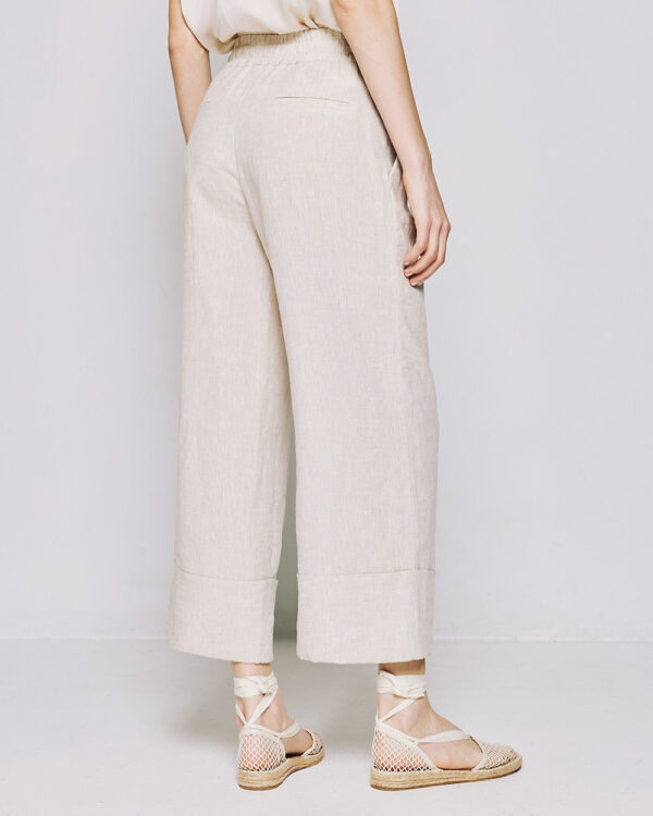 Cropped pants with turn-up hemlines - Access Fashion - Image 7