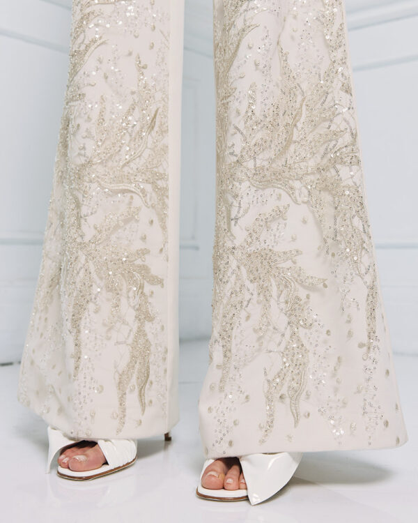 Flare pants with embroideries - Access Fashion - Image 5