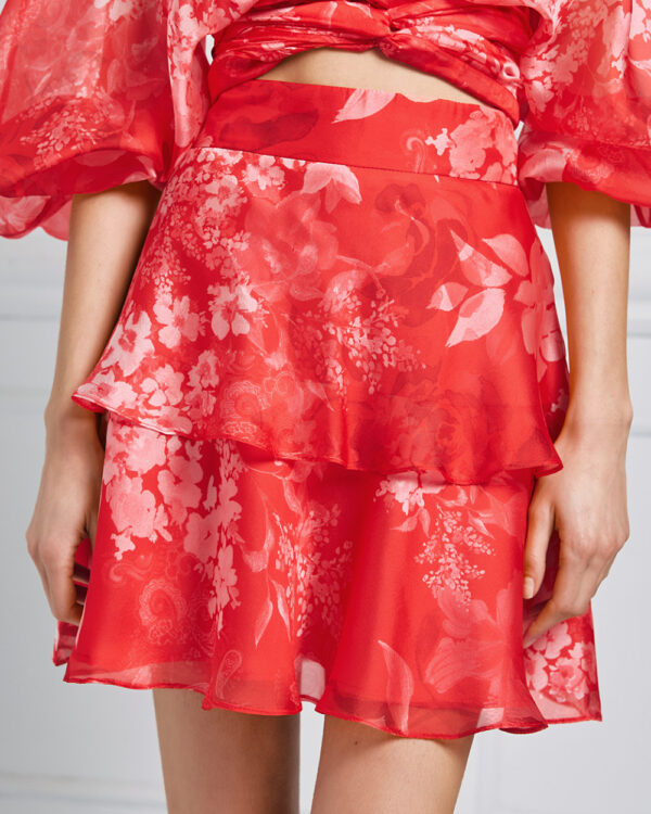 Floral ruffle mini skirt - Access Fashion - Image 7