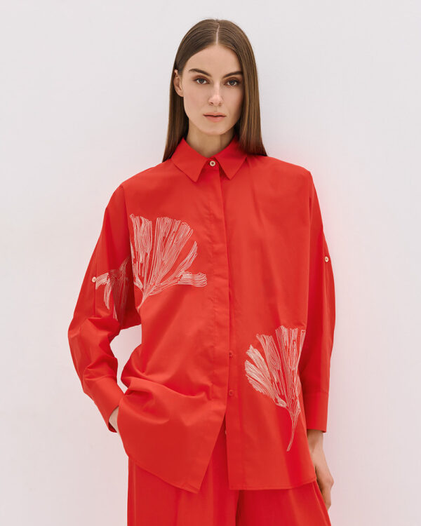 Shirt with embroideries - Access Fashion - Image 7