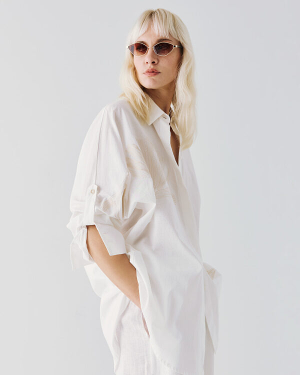 Shirt with embroideries - Access Fashion - Image 5