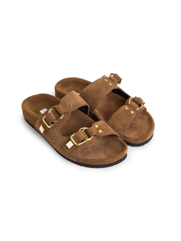 Fussbett suede leather sandals - Makris - Image 3