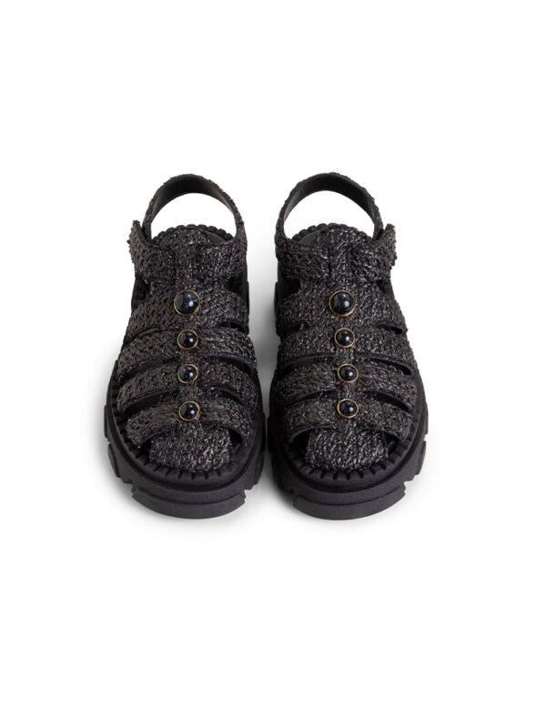 Straw fisherman sandals - Makris - Image 3