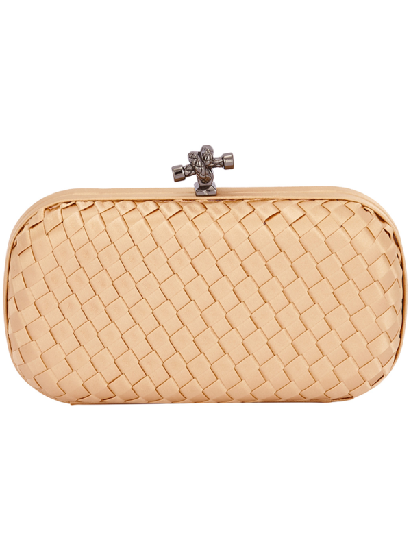 Satin clutch bag