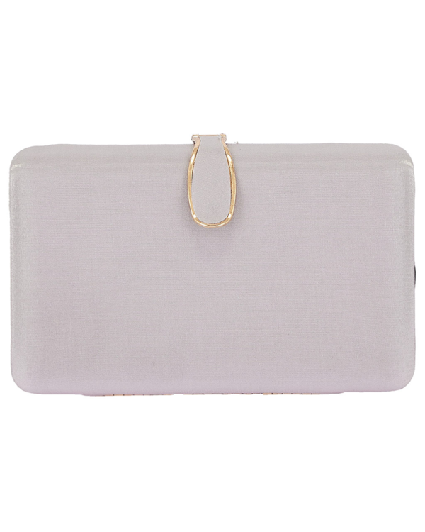 Satin clutch bag