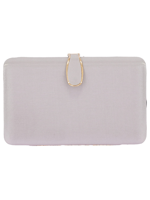 Satin clutch bag
