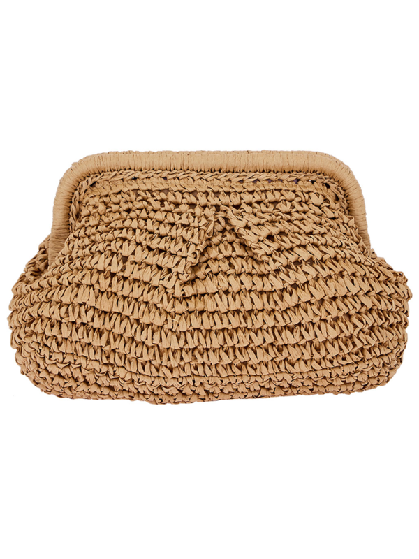 Handmade rattan clutch bag - Image 2