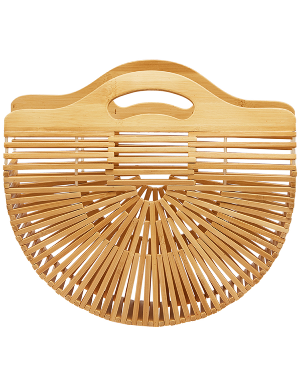 Handcrafted bamboo clutch