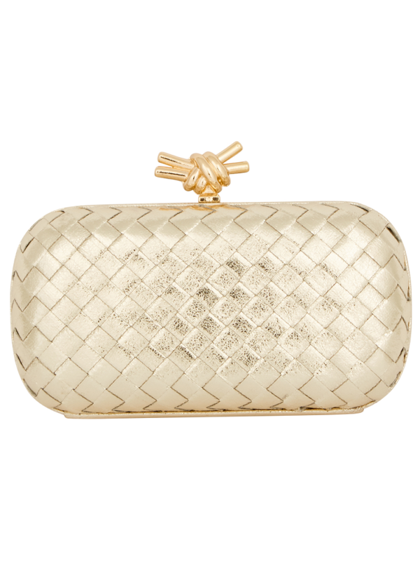 Braided eco-leather clutch bag - Image 3