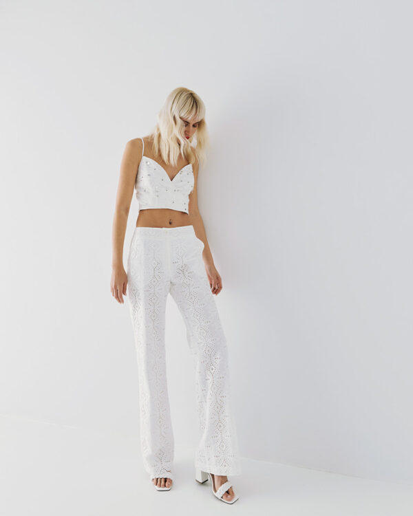 Broderie top with embroideries - Access Fashion - Image 3