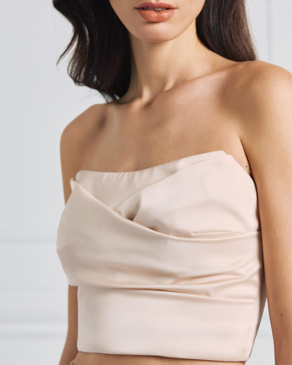 Strapless satin top - Access Fashion - Image 4