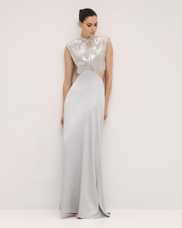 Maxi dress with sequin top - Access Fashion - Image 3