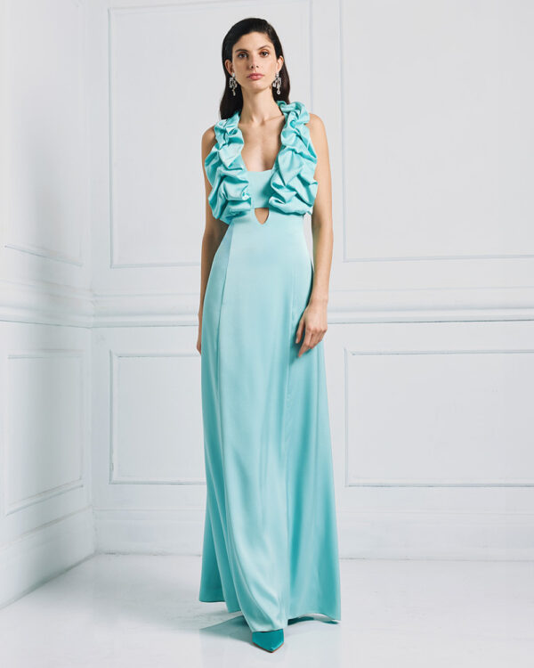 Maxi dress with ruffles -Access Fashion - Image 3