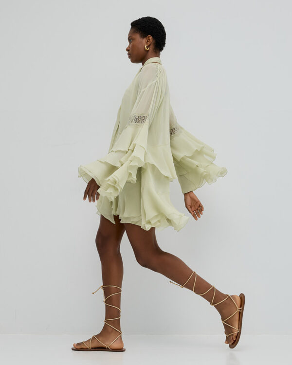 Mini dress with ruffles -Access Fashion - Image 3