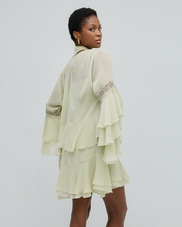 Mini dress with ruffles -Access Fashion - Image 4