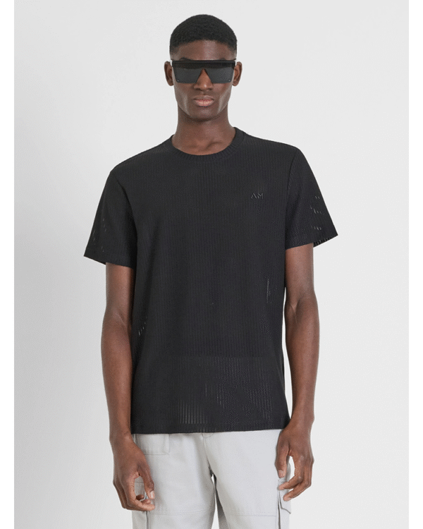 Regular fit cotton fishnet t-shirt - Antony Morato