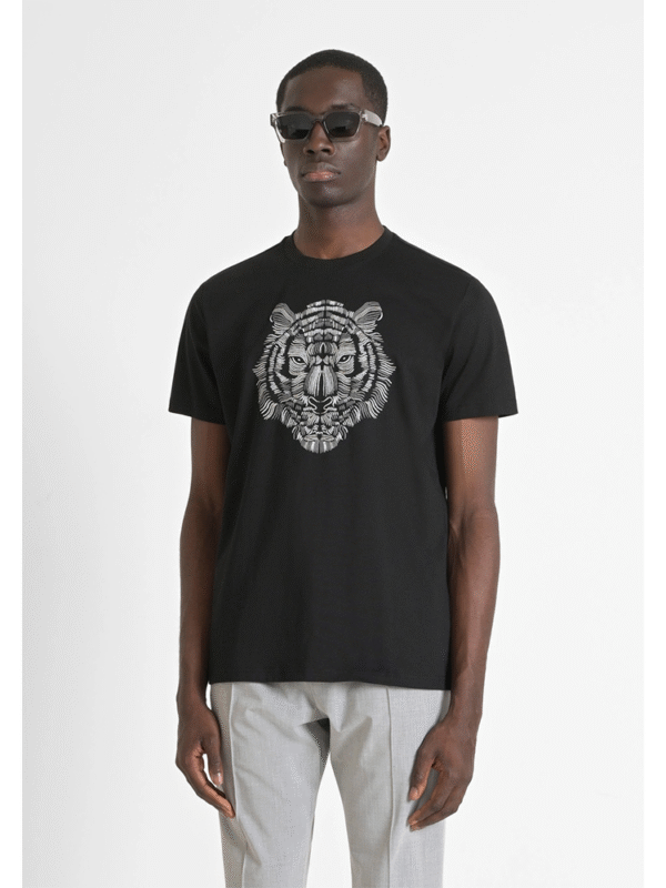 Cotton t-shirt with tiger - Antony Morato