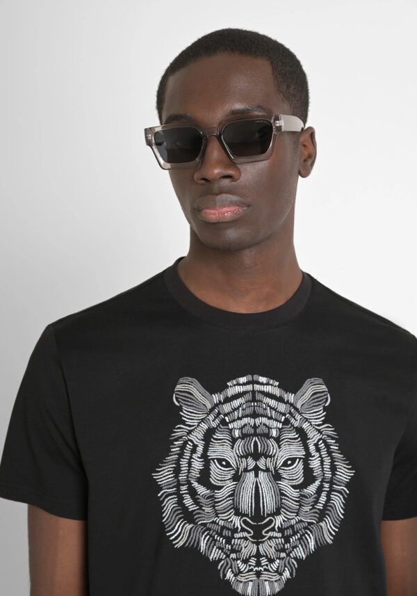 Cotton t-shirt with tiger - Antony Morato - Image 2