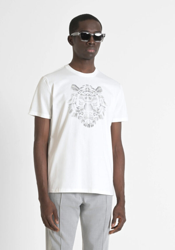 Cotton t-shirt with tiger - Antony Morato - Image 6