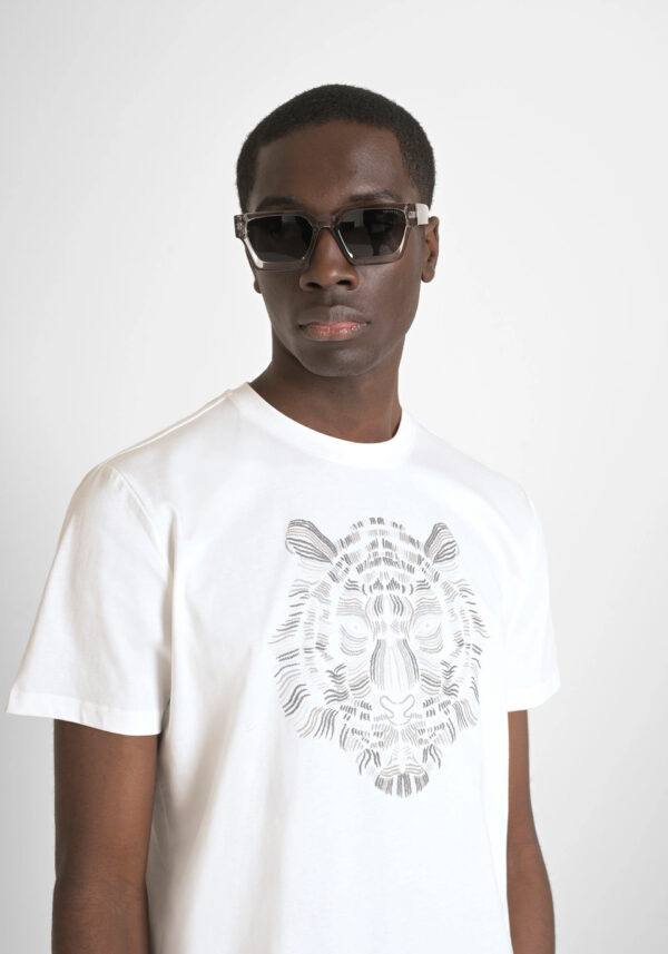 Cotton t-shirt with tiger - Antony Morato - Image 8