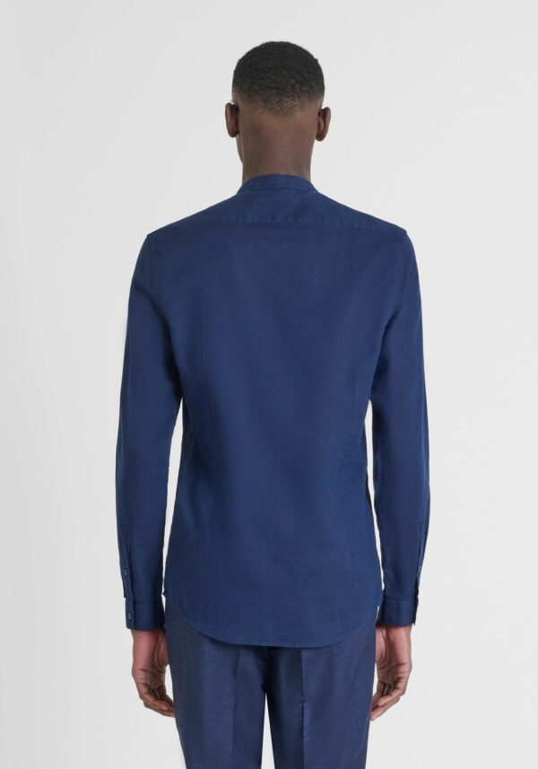 Slim fit cotton linen shirt - Antony Morato - Image 2
