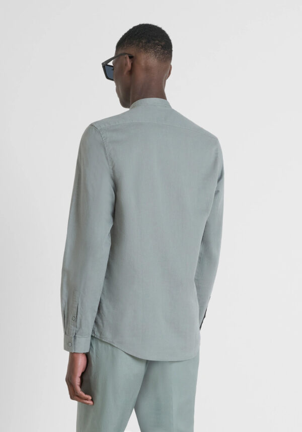Slim fit cotton linen shirt - Antony Morato - Image 6